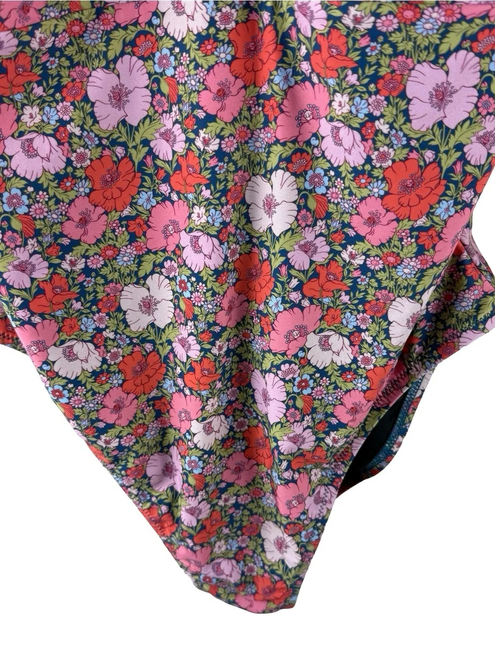 J. Crew x Liberty of London plunge one piece swimsuit in Meadow Song Size 8